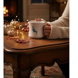 Starbucks 2006 Halloween Pals Blue One Eyed Ghost Monster Whimsical Mug Cup